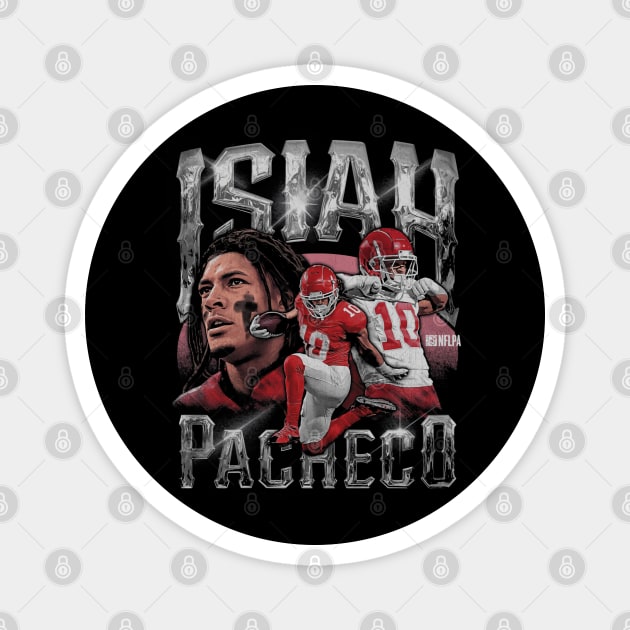 Isiah Pacheco Kansas City Vintage Magnet by ganisfarhan